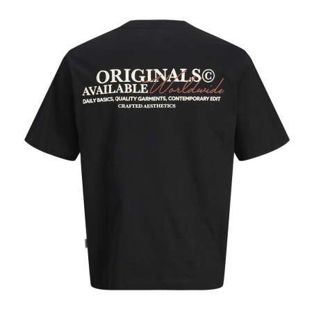T-Shirt Noir Garçon Jack & Jones Slington