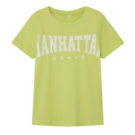 T-shirt Vert/Blanc Garçon Name it Berte