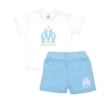 OM Ensemble Blanc/Bleu Bébé