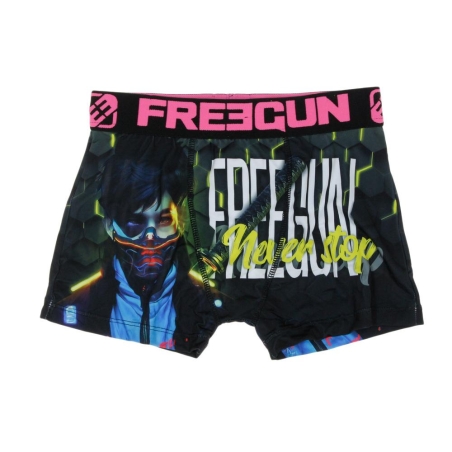 Boxer Noir/Rose Garçon Freegun Snowboard