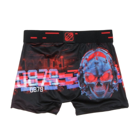 Boxer Noir/Rouge à Imprimés Garçon Freegun SKU