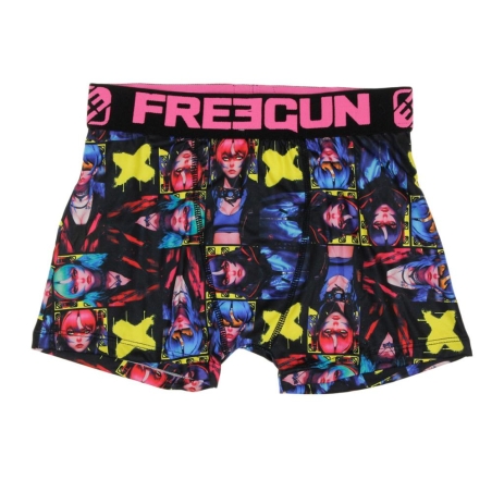 Boxer Noir/Rose Garçon Freegun GOG