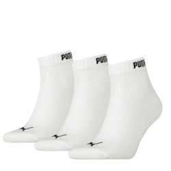 X3 Paires de Chaussettes Blanches Mixte Puma Quarter