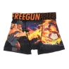 Boxer Noir/Orange à Imprimés Garçon Freegun NIN