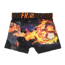 Boxer Noir/Orange à Imprimés Garçon Freegun NIN