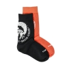 2x Paires Chaussettes Noire/Rouge Garçon Diesel J00186
