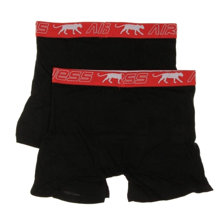 x2 Boxers Rouge/Noir Garçon Airness 3/57/131
