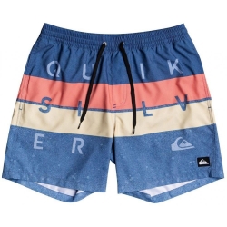 Short de bain Bleu Garçon Quiksilver Word Block 15
