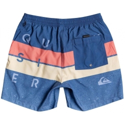 Short de bain Bleu Garçon Quiksilver Word Block 15