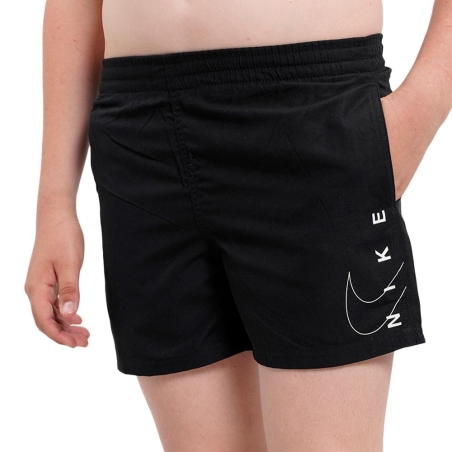 Short de bain Noir/Blanc Garçon Nike 4 Volley
