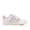 Baskets Blanches/Roses/Grises Fille Adidas Court 3.0