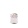 Baskets Blanches/Roses/Grises Fille Adidas Court 3.0