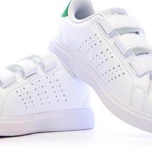 Baskets Blanches Garçon/Fille Adidas Advantage Base 2.0