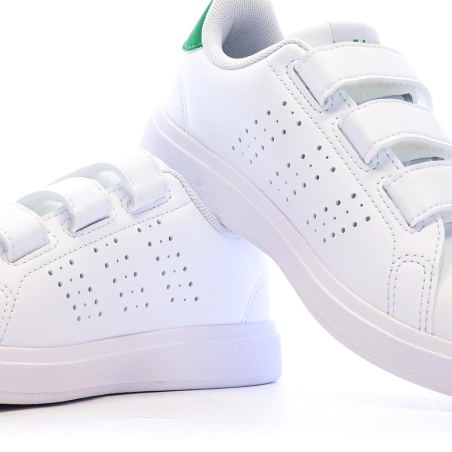Baskets Blanches Garçon/Fille Adidas Advantage Base 2.0
