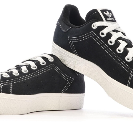 Baskets Noires Garçon/Fille Adidas Stan Smith