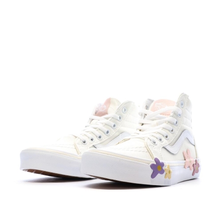 Baskets Beiges Fille Vans Flower