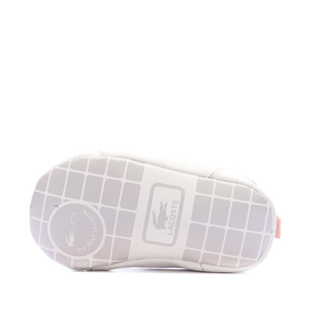 Baskets Blanches/Rose Bébé Lacoste Carnaby Set 225