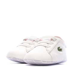 Baskets Blanches/Rose Bébé Lacoste Carnaby Set 225