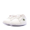 Baskets Blanches/Rose Bébé Lacoste Carnaby Set 225