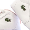 Baskets Blanches/Rose Bébé Lacoste Carnaby Set 225
