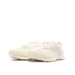 New Balance 327 Baskets Blanches/Beiges Femme GS327MI