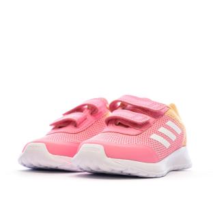 Baskets Rose/Orange Fille Adidas Tensaur Run 2.0