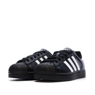 Baskets Noires Garçon/Fille Adidas Superstar