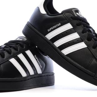 Baskets Noires Garçon/Fille Adidas Superstar