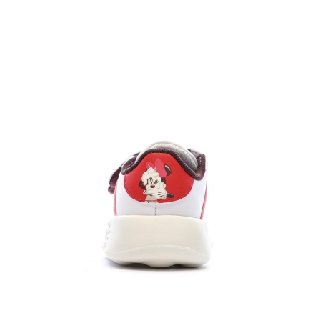 Baskets Blanches/Rouges Fille Adidas Grand Court Minnies