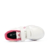 Baskets Blanches/Roses Fille Adidas Tensaur
