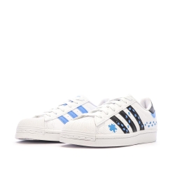 Baskets Blanc/Noir Enfant Adidas Superstar IG6263