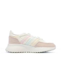 Baskets Rose/Blanche Fille Adidas Retropy F2 J GX9229