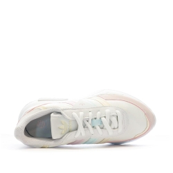 Baskets Rose/Blanche Fille Adidas Retropy F2 J GX9229