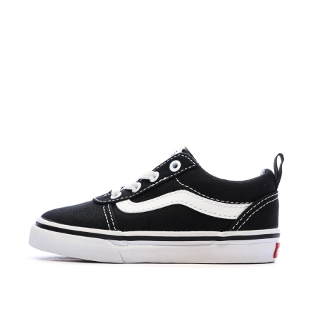 Baskets Noires/Blanches Enfant Vans Ward Slip-on