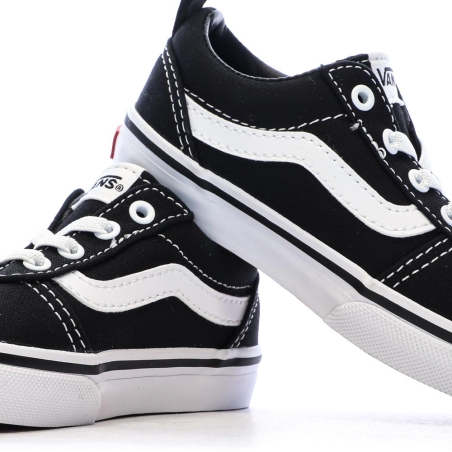 Baskets Noires/Blanches Enfant Vans Ward Slip-on