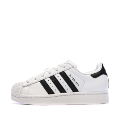 Baskets Blanc/Noir Junior Adidas Superstar II