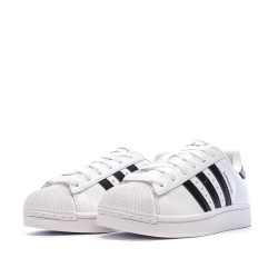 Baskets Blanc/Noir Junior Adidas Superstar II