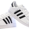Baskets Blanc/Noir Junior Adidas Superstar II