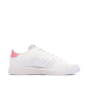 Baskets Blanches Fille/Femme Adidas Advantage Base 2.0