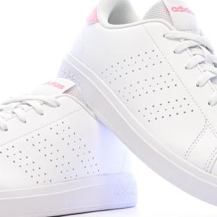 Baskets Blanches Fille/Femme Adidas Advantage Base 2.0