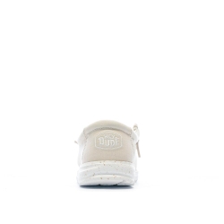 Chaussures Beige Fille Hey Dude Wally Youth Slub Canvas