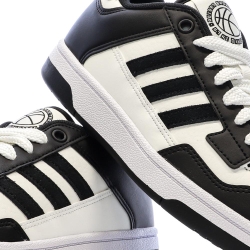 Baskets Noires/Blanches Enfant Adidas Rapid Court