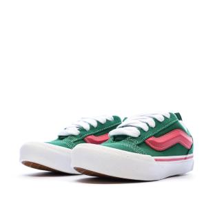 Baskets Verte/Rose Fille Vans Knu Skool