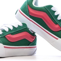 Baskets Verte/Rose Fille Vans Knu Skool