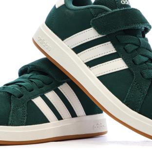 Baskets Vertes Foncés Junior Adidas Grand Court