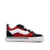 Baskets Noir/Rouge Enfant Vans Knu Skool Elastic