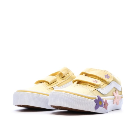Baskets Jaune Fille Vans Old Skool V Flower
