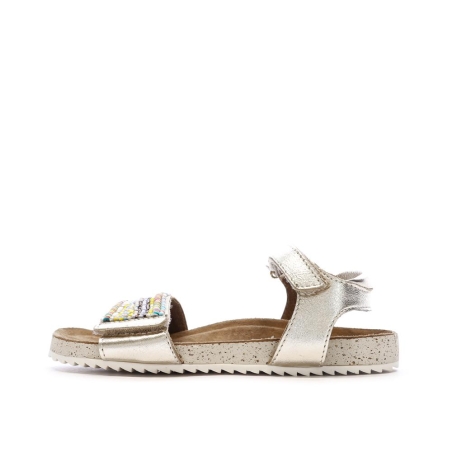 Sandales Doré et Perles Fille Mod8 Mo Charlene