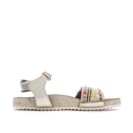 Sandales Doré et Perles Fille Mod8 Mo Charlene
