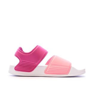 Sandales Roses/Blanches Fille Adidas Adilette K